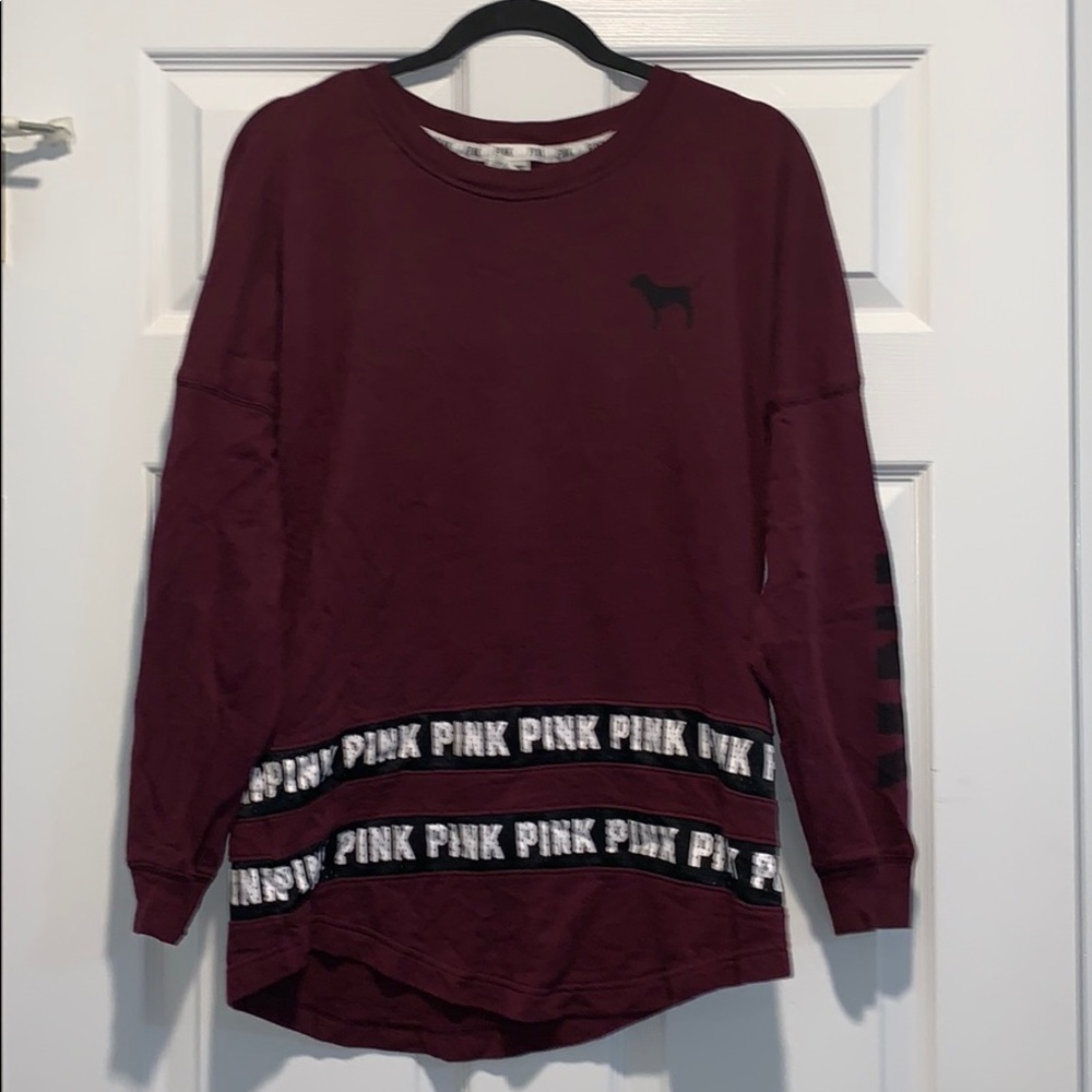 Victoria Secret PINK Red Crewneck